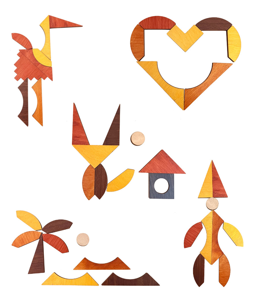 Wooden Logic Game - Creative Puzzles | Medium Level