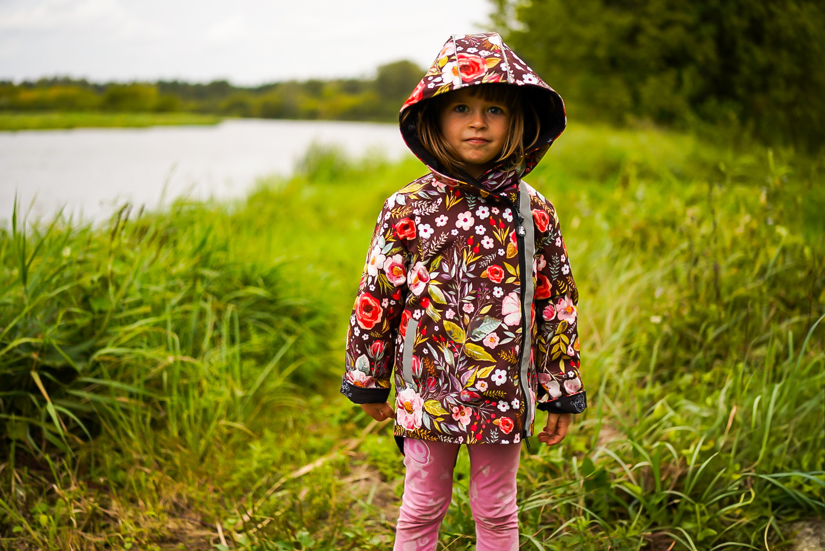 Children's softshell jacket with patent - Boho Girl