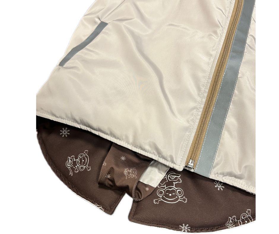 Children's Winter Jacket with Detachable Patent, Creme de la Creme